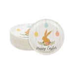 Topika - 80Pcs Easter Paper Plates Disposable Dinnerware Bunny & Egg Design