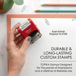 Topika - Custom Stamp Address Stamp Signature Stamp Self Inking