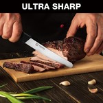 Topika Steak Knives Set With Serrated Blades And Ergonomic Handles, 6 Pcs