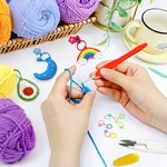 Topika Crochet Kit For Beginners, Crochet Set With Yarn, Hooks And Needles