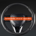 Topika - Exquisite Microfiber Leather Steering Wheel Cover, Universal Fit