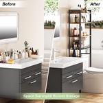 Topika Bathroom Organizers Storage, Over The Toilet Storage Rack & Shelving