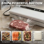 Topika Vacuum Sealer Machine With 60KPa Suction, for Dry & Wet Food Sealing