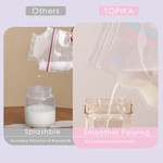 Topika Breastmilk Leak-Free Storage Bags with Marker - 50 Pack (250ml)