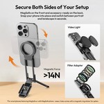 Topika Magnetic Phone Tripod Stand Foldable Mini Tripod, Hook Design