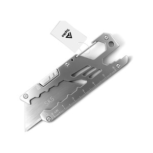 Topika Box Cutter Knife, Retractable Utility with SK5 Carbon Steel Blade