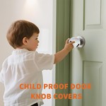 Topika Child Safety Door Knob Covers (4-Pack) Baby Proof Lock System