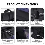 Topika Laptop Backpack, Fluorescent Color Reflective Travel Bag