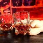 Topika Whiskey Gift Set for Men - 2 Glasses, 8 Whiskey Stones & Wooden Box