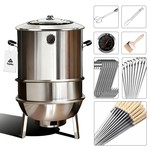 Topika Heavy-Duty BBQ Grill Perfect for Braais, Smoking and Outdoor Cooking