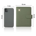 Topika RFID Passport Holder Wallet with Multiple Card Slot Pocket-Friendly