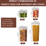 Topika - 14-Piece Airtight Food Storage Container Set, Options for Pantry