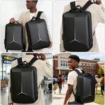 Topika Hard Shell Laptop Backpack With Anti-Theft Lock & USB Charging