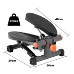 Topika - Stair Stepper with Bands, Mini Stepper for Exercise at Home 120kg