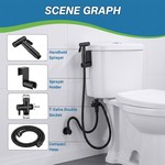 Topika Bidet Sprayer Handle for Toilets, Handheld Spray Kit