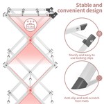 Topika 3-Tier Compact Steel Clothes Drying Rack, Expandable & Collapsible