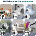 Topika Steam Mop, Steam Cleaner Electric Mop with 300ml Detachable Tank