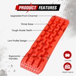 TopikaAuto - 2PC Off-Road Traction Boards for Sand&Mud Recovery, 3.5T Load