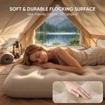 Topika - Flocked Air Bed For Camping, Outdoor Air Mattress & Electric Pump