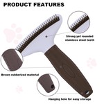 TopikaPet -Curry Comb Anti-tangle Brush