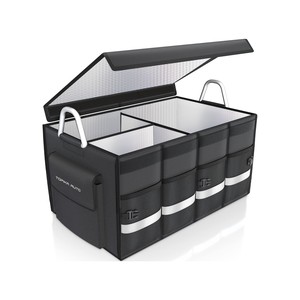 Topika - Car Cooler Box Insulated Storage Bag, Foldable Car Trunk Organiser