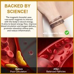 Topika Copper Bracelet for Women, Magnetic Viking Cuff 2 Pieces