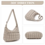 Topika Puffer Bag Quilted Crossbody Shoulder Bag for Women