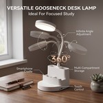 Topika - LED Desk Lamp With Pen Holder, Phone Stand And USB-C Charging