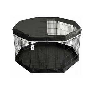 Topika Dog Playpen Foldable Pet Fence 8Piece with Cover & Pad