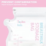 Topika Breastmilk Leak-Free Storage Bags with Marker - 50 Pack (250ml)