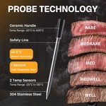 Topika - Smart Bluetooth Meat Thermometer, IP68 Waterproof, App Control
