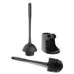 TopikaHome - Toilet Plunger & Bowl Brush Combo Set for Bathroom Cleaning
