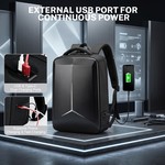 Topika Hard Shell Laptop Backpack With Anti-Theft Lock & USB Charging