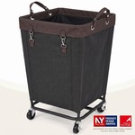 Topika - 160L Laundry Basket With Wheels, Heavy Duty Steel Frame Hamper