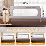 TopikaKids - 1.2m Foldable Kids Bed Rail for Toddlers & Baby, Safety Guard