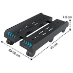 Topika Adjustable PC Tower Stand with Wheels, Computer CPU Stand