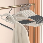 TopikaHome-50/30-Non-Slip Padded Clothes Hangers-Heavy Duty & Space-Saving