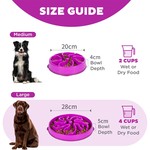 Topika Pets Slow Feeder Dog Bowl, Anti-Choke Design, Dog Slow Feeder