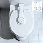 Topika 2 Piece Toilet Safety Lock For Kids SafetyToilet Lid Lock& 1-click