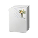 Topika Adhesive Mirror For DIY Wall Acrylic Mirror Sheet 4Pcs(30x40CM Each)