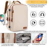 Topika - Travel Backpack Large Capacity, Expandable Oxford Laptop Backpacks