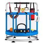 TopikaTrampoline for Kids with Enclosure, Gymnastics Bar & Toy, 140cm