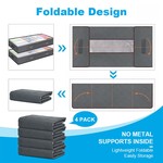 TopikaHome Under Bed Storage Container, 90L with Handles&Clear Window 4Pack