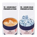 Topika - 350ml 304 Stainless Steel Coffee Cup, Iced Coffee cups for Travel