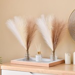 Topika Dried Pampas Grass Decor 30pcs 42cm Artificial Flower for Home Decor