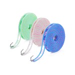 Topika - Clothesline Washing Line with Hooks, Nylon Windproof Laundry Rope