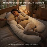 Topika Maternity Pillow for Pregnancy Sleep, Full Body G-Shaped Support