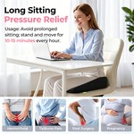 Topika Ergonomic Donut Seat Cushion For Tailbone And Post-Surgery Relief
