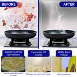 Topika Stainless Steel Splatter Guard for Frying, Foldable Splatter Screen