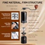 Topika - Coffee Hand Grinder Manual Burr, Portable Travel Espresso Mill